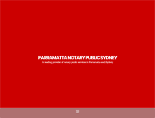 Tablet Screenshot of notary-parramatta.com.au